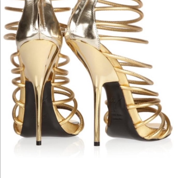 Giuseppe Zanotti Sandal w/ Gold Straps - Picture 6 of 6